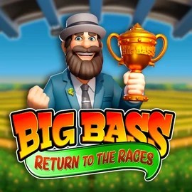 Big Bass Return to the Races slot visual from Pragmatic Play available on allyspinn.gr