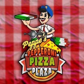 Peppe’s Pepperoni Pizza Plaza by Pragmatic Play, showcased at allyspinn.gr – game logo